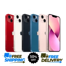 Apple iPhone 13 256-128GB Midnight Blue Red Unlocked T-Mobile ATT Verizon 5G