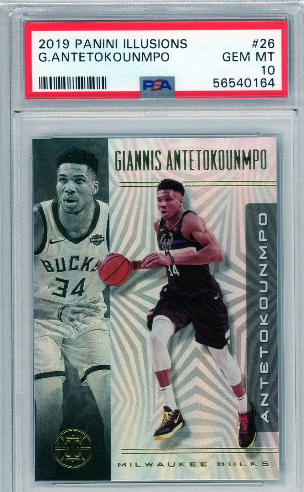 PSA 10 Giannis Antetokounmpo // 2019 Panini Illusions #26