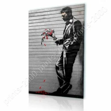 New York Waiting In Vain by Banksy | Ready to Hang Canvas | Wall art paint