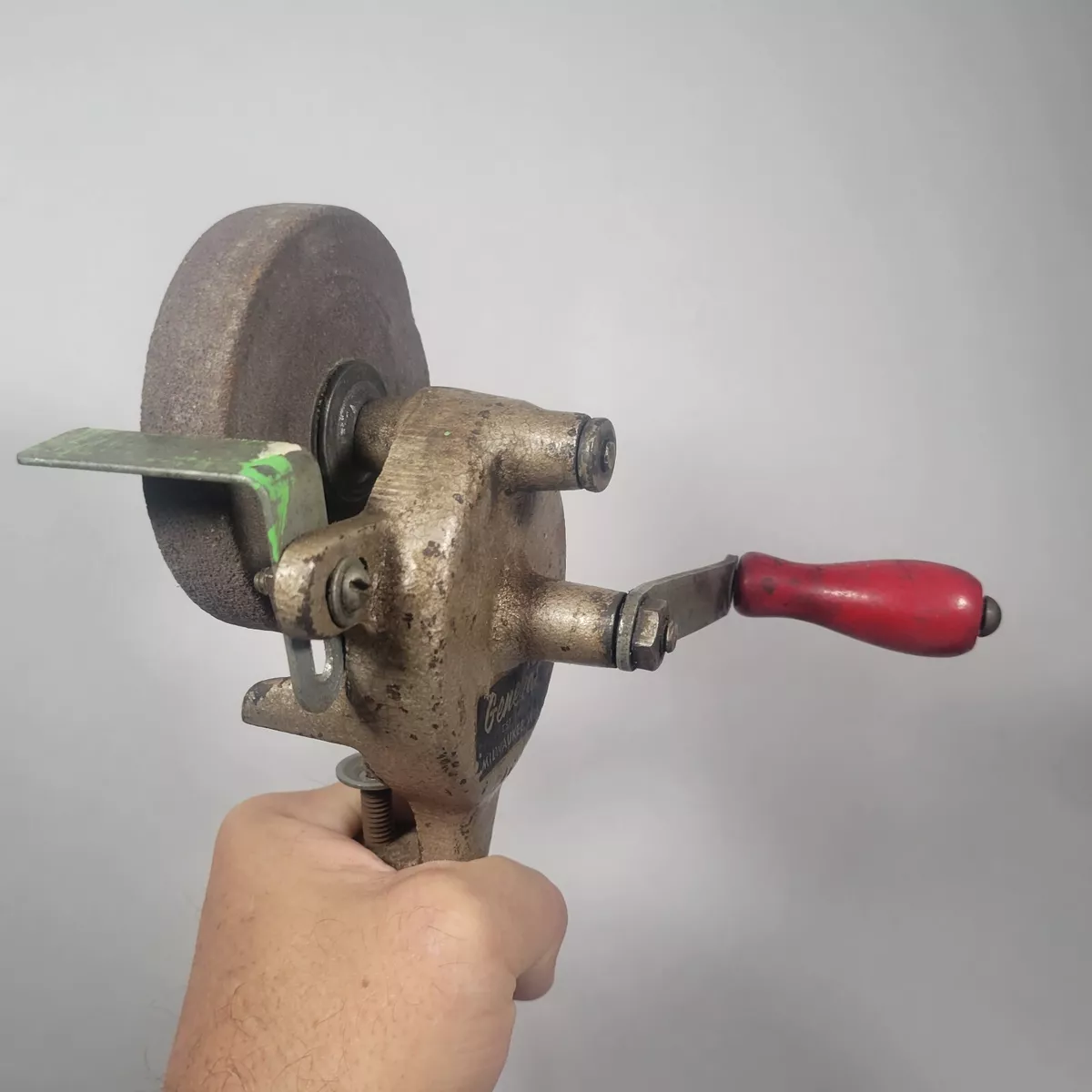 Woodworking in a Tiny Shop: More on the Hand Crank Grinder