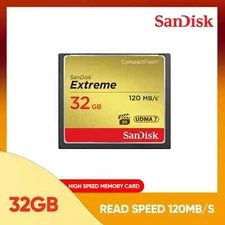 SanDisk Extreme - 32GB - 120MB/s - UDMA 7 - CF Compact Flash Camera Memory Card