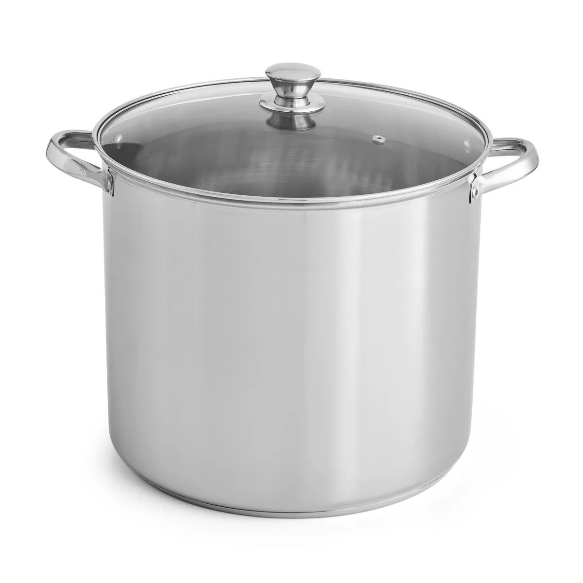 20 Quart Stock Pot Stainless Steel Large Kitchen Soup Big Cooking