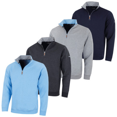 Proquip Golf 2022 Mistral 1 4 Reißverschluss Herrenpullover Pullover grau marineblau anthrazit oder Wein