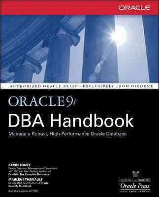 Oracle9I Dba Handbook, Paperback by Loney, Kevin; Theriault, Marlene, Brand N...