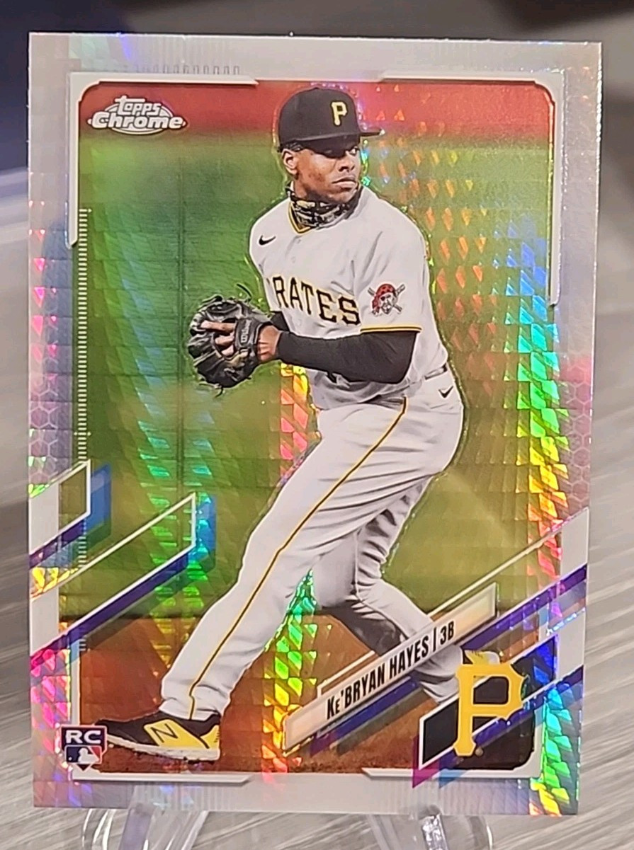 Ke'Bryan Hayes 2021 Topps Chrome Prism Refractor Rookie #191 Pittsburgh Pirates