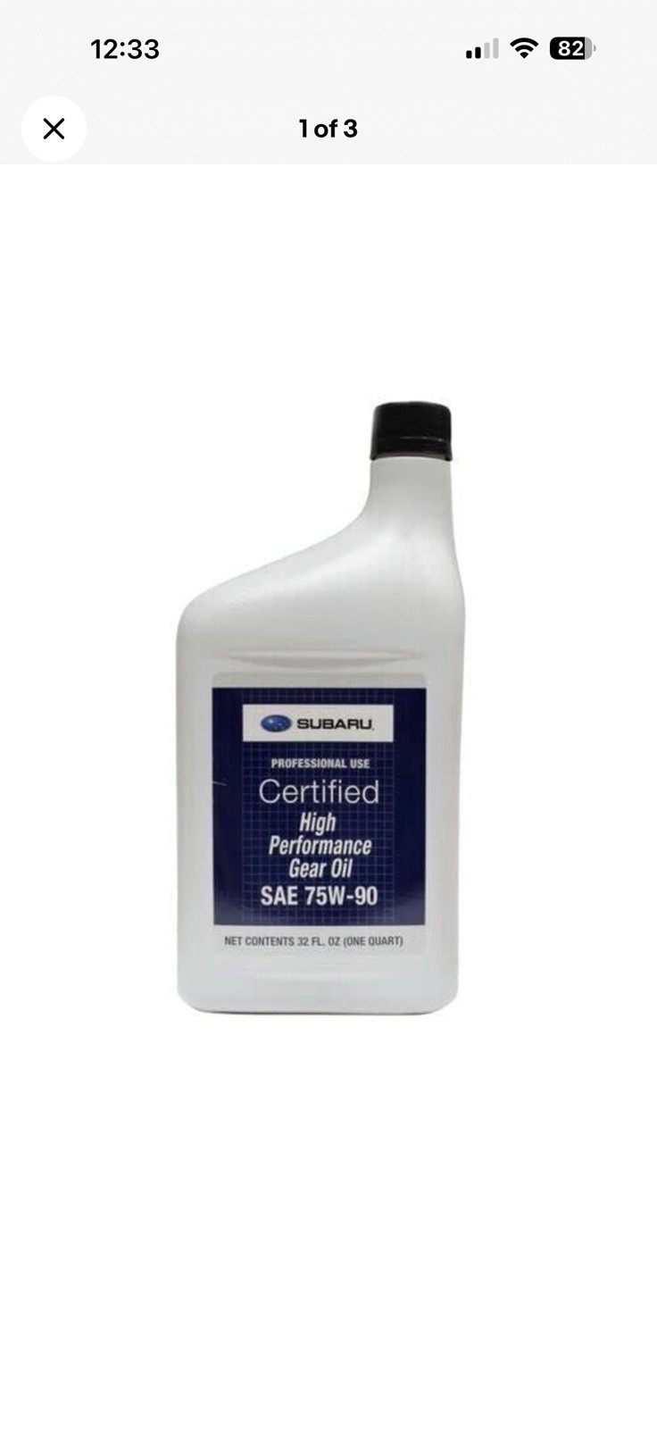 Soa427v1700 Diff Fluid 1qt