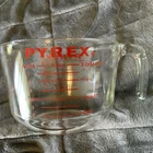 Vtg PYREX Measuring 8 Cup Glass 64oz Red Lettering Large 2 Qt Batter Bowl USA