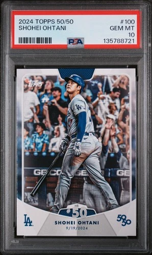 2024 TOPPS 50/50 #100 SHOHEI OHTANI PSA 10