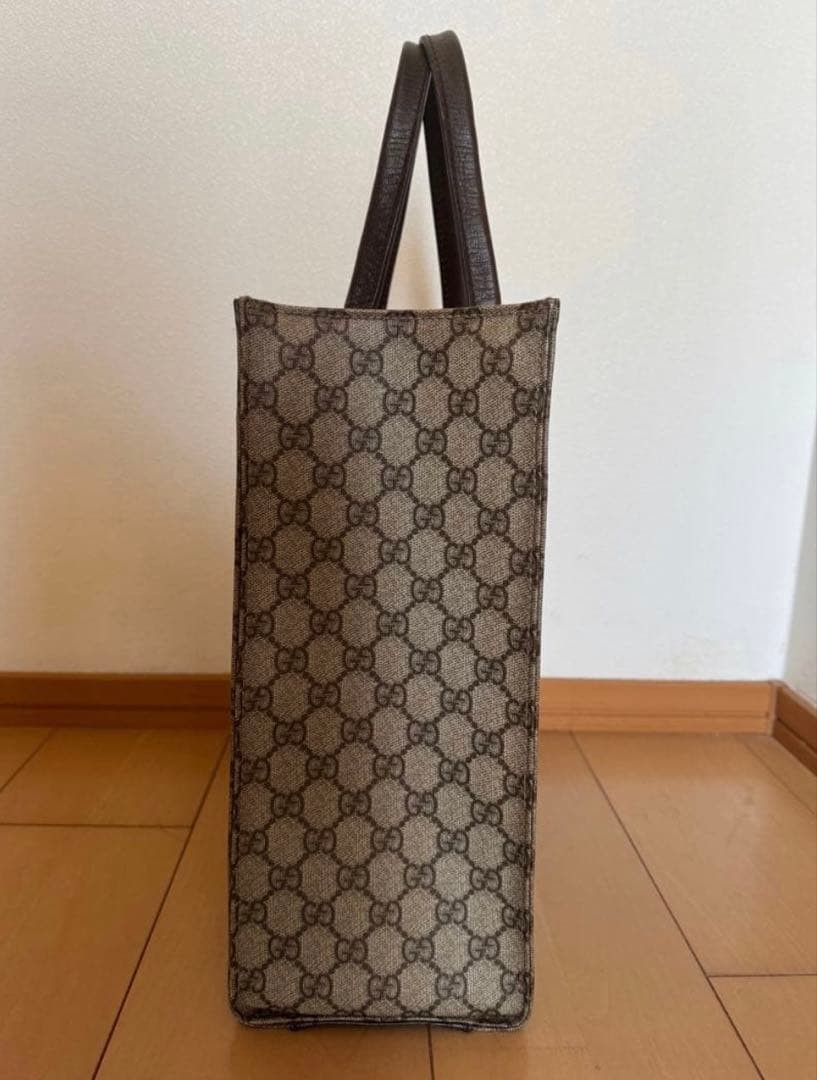 GUCCI GG Pattern PVC Leather Tote Bag Water-Resistant Large Handbag for Women thumbnail 4