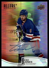 2021-22 Upper Deck Allure Full Rainbow Zac Jones RC Auto #R-34