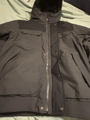 The North Face Gotham Men's 550 Down Hooded Bomber Jacket Black Size L image 5