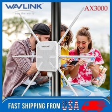 WAVLINK 2026 AX3000 Outdoor WiFi 6 Extender Up to 300 Meters for Garage Yard RV
