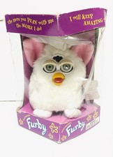 Vtg 1998 Furby Snowball White Tiger 1st Generation 70-800 - New In Damaged Box