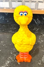 Vintage Big Bird Figure 1985 Muppets Inc Sesame Street Yellow Toy 7” Plastic