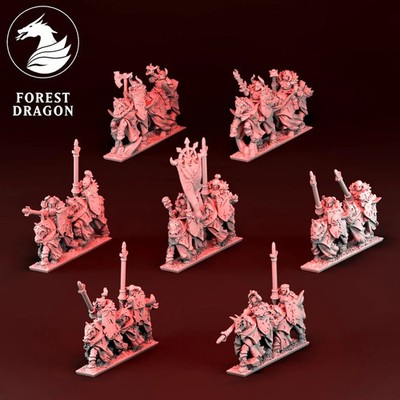 Forest Dragon - Despoilers Heavy Cavalry (10mm Epic Scale Fantasy Miniatures)