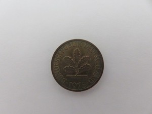 Germany Federal Republic 1975 J 1 Pfennig Alles Gute 1980 Gold Plated