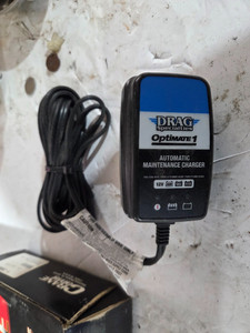 Drag Specialties Optimate 1 Duo Motorcycle Battery Charger 12V + Lithium