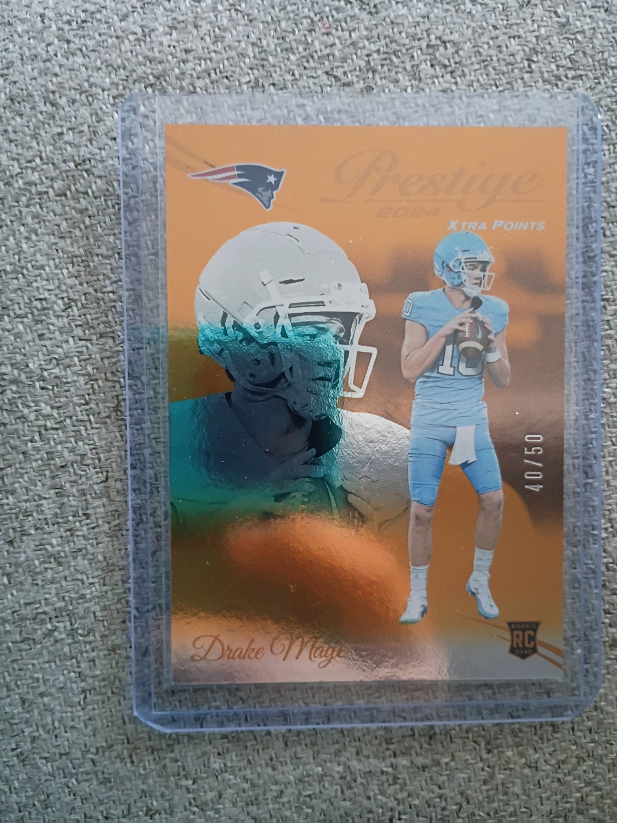 2024 Panini Prestige - Rookies Drake Maye #304 Xtra Points Orange /50 (RC)