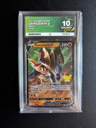 Pokémon TCG Zamazenta V - Celebrations - 018/025 - Holo Ace 10