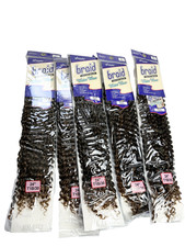 SWEETIE BRAID CROCHET Synthetic Hair Braids Water Waves WTB 24" T1B/30 Brown KC