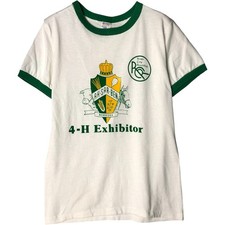 Vintage 1980'S Champion Trico Tag Ringer T-shirt Made in USA Men's Size M