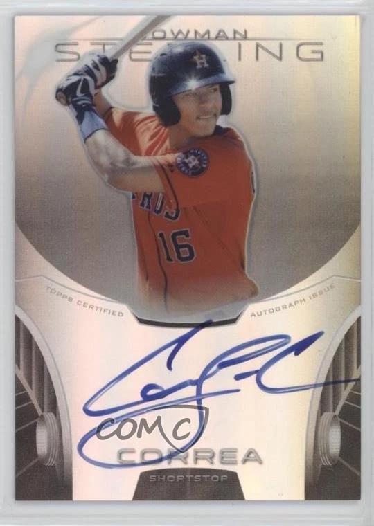 その他 CARLOS CORREA bowman refractor auto Bowman Carlos Correa Baseball Sports Trading Cards & Accessories