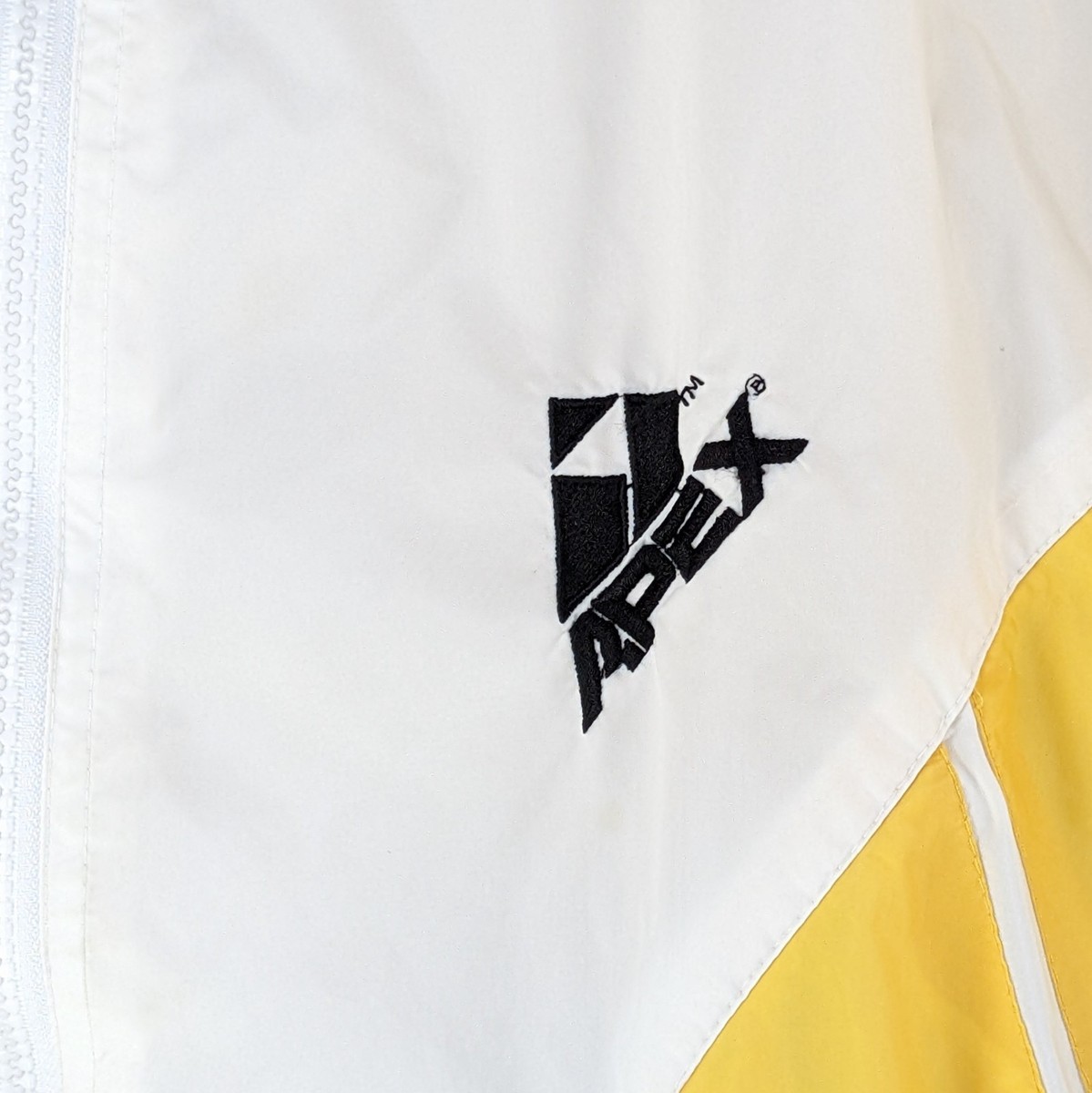  ジップアップジャケット 80〜90年代北米モデル Vintage 90s Apex One Windbreaker Full Zip Jacket Sz Large White