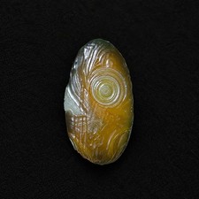 Eastern Art Natural Agate Stone Eye Pattern Mineral Specimen 10g