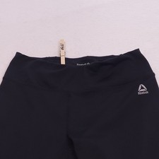 Reebok Atlético Pull On Entrenamiento Leggings Pantalones Mujer Talla Pequeña S Negro