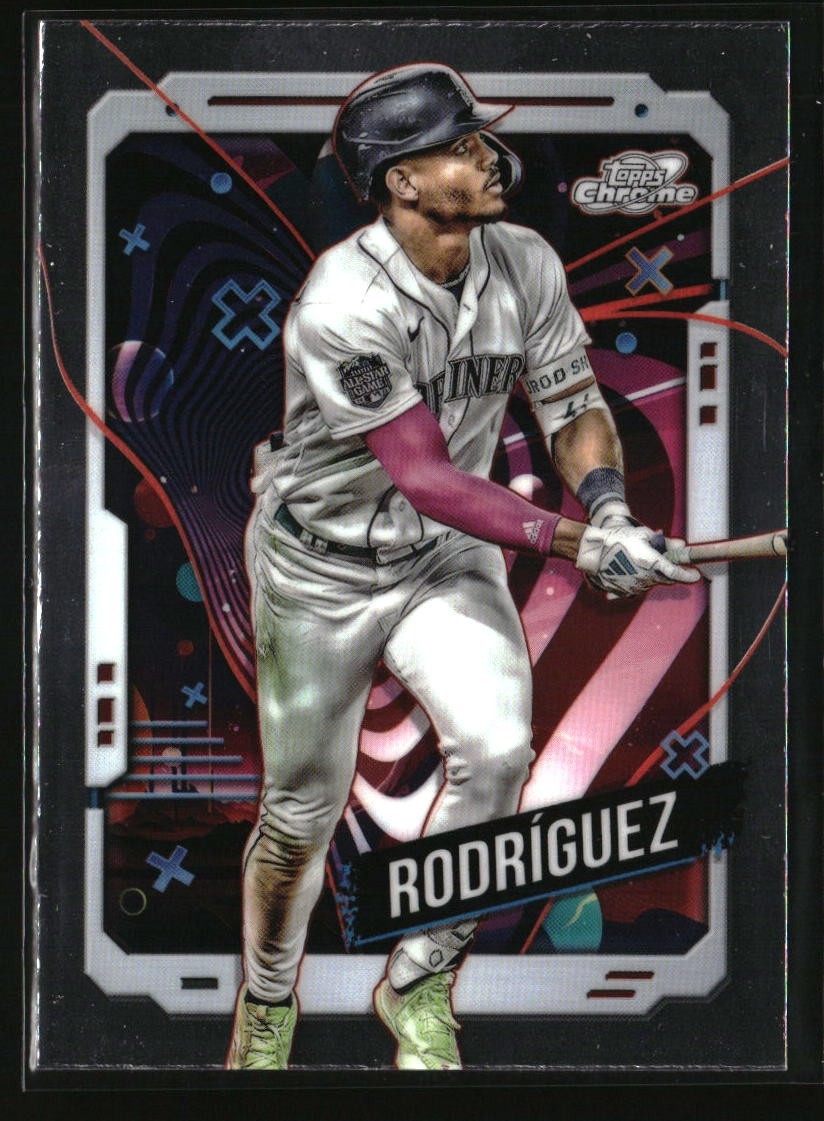 2024 Topps Chrome Cosmic Julio Rodriguez #58 Seattle Mariners