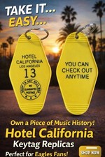Hotel California inspired keytag