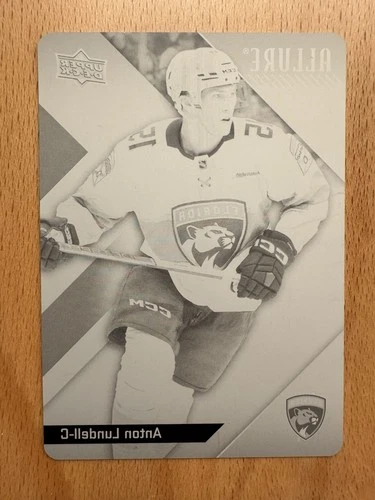2024-25 Upper Deck Allure Anton Lundell Black Printing Plate 1/1 #15 Panthers