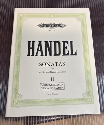 George F handle Sonata s violin and Basso continuo volume ll sheet music ￼￼