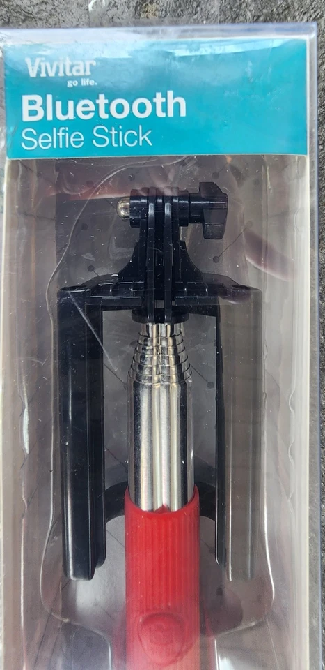 Nuevo Vivitar Selfie Stick Bluetooth 42”. Rojo Foto 3 de 4