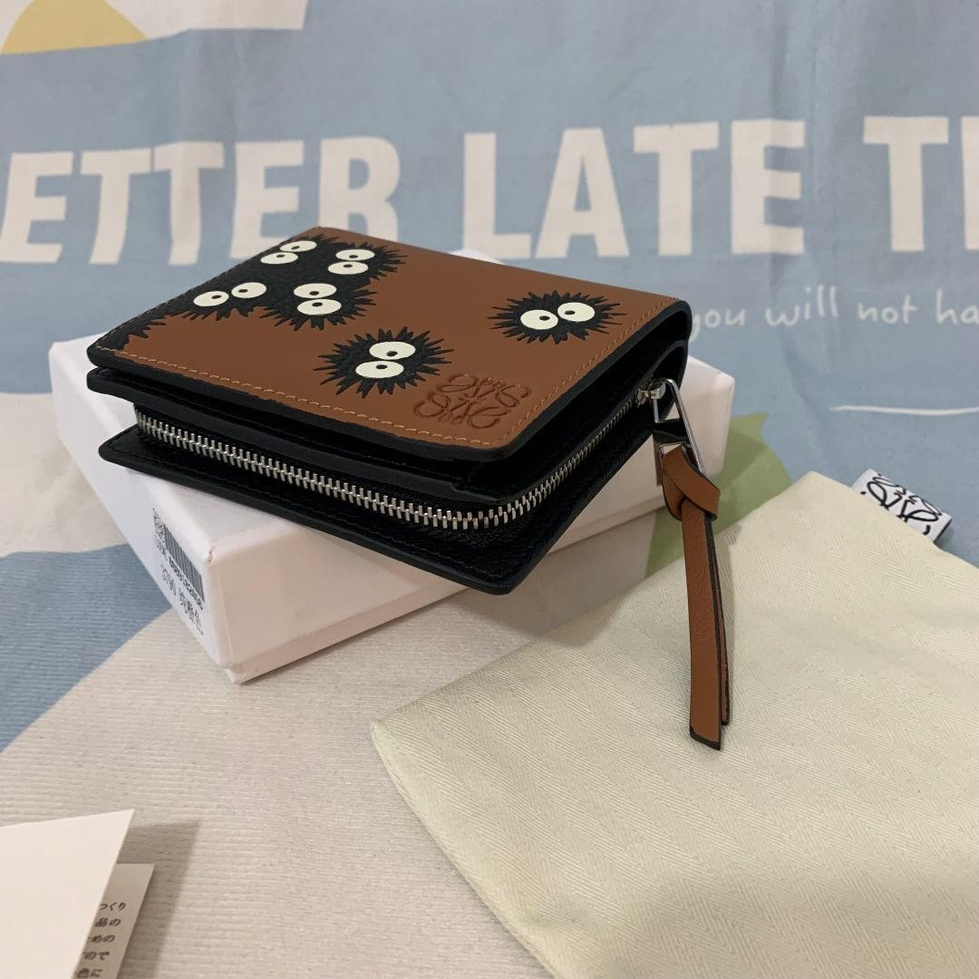 Loewe x Studio Ghibli My Neighbor Totoro Soot Sprite Wallet from