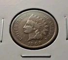 1908 Indian Head 1 Cent U.S. One Cent Small Cents Penny Coin