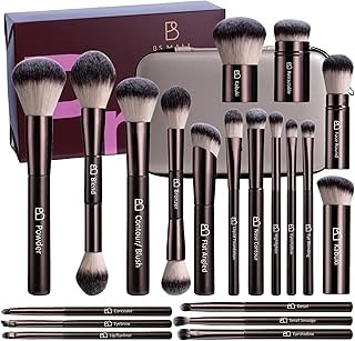 Professional Makeup Brush Set BS-MALL with Travel Case, 20PCS Synthetic Makeup B
