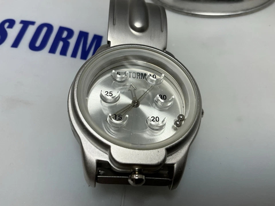 RARE NEW VINTAGE STORM PINBALL Men's Watch Stainless Steel Water Resistant - image 2 of 4