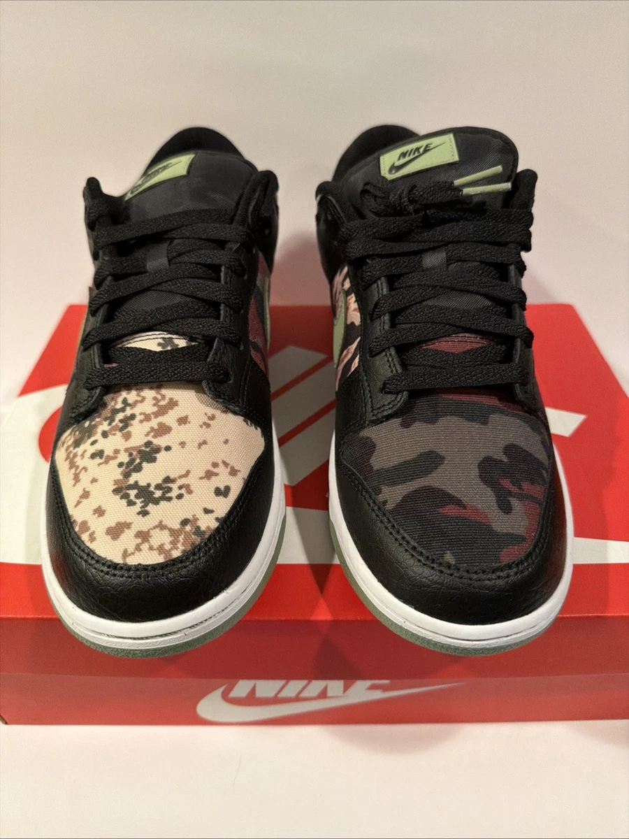 Nike Dunk SE Low Black Multi-Camo for Sale | Authenticity