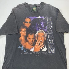 Vintage WWF WCW 4 Four Horsemen Shirt L  Wrestling Mongo Steve McMichael Flair
