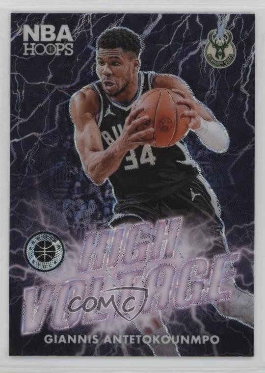 2023-24 Panini NBA Hoops Premium Stock High Voltage Giannis Antetokounmpo #7