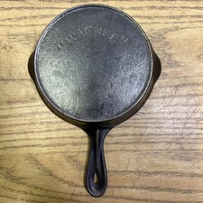 Antique  WAGNER  Arc Logo Toy Cast Iron Skillet Miniature Salesman Sample 1900s