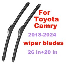 For Toyota Camry 2018-2024 Windshield Wiper Blades 26 In20 In All-season Front