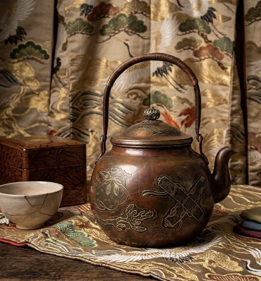 铜古董日本茶壶| eBay