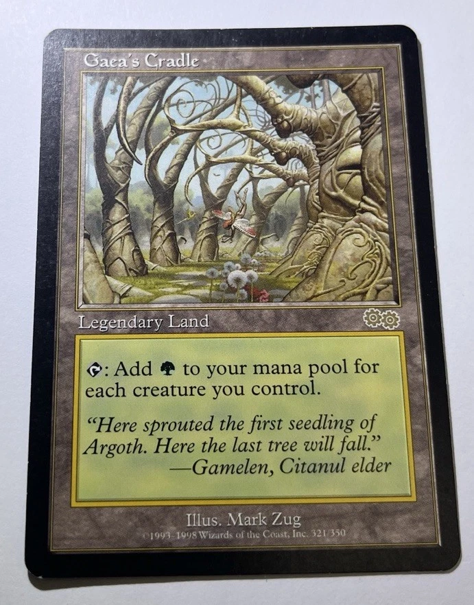 Gaea's Cradle Urza’s Saga SP USG Gaea's Cradle - Urza's Saga, BGS 9.5 GEM MINT. MTG (pop 1 of 95