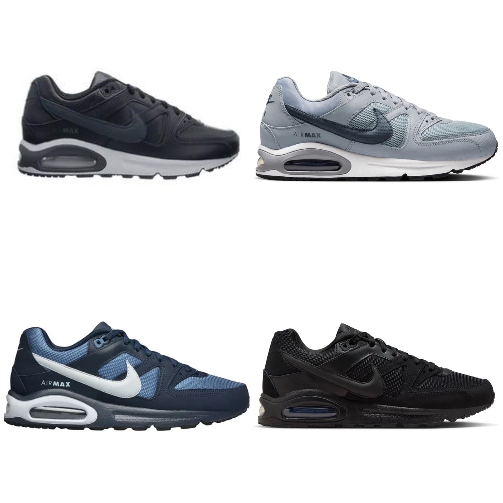 Zapatillas hombre Nike Air Max Command Leather gris negro azul T. 41-47,5