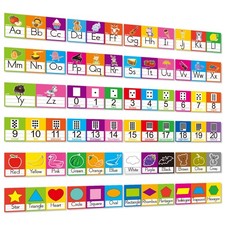 Alphabet Letters ABC Number 0-20 Colors Shapes for Classroom Wall Decor