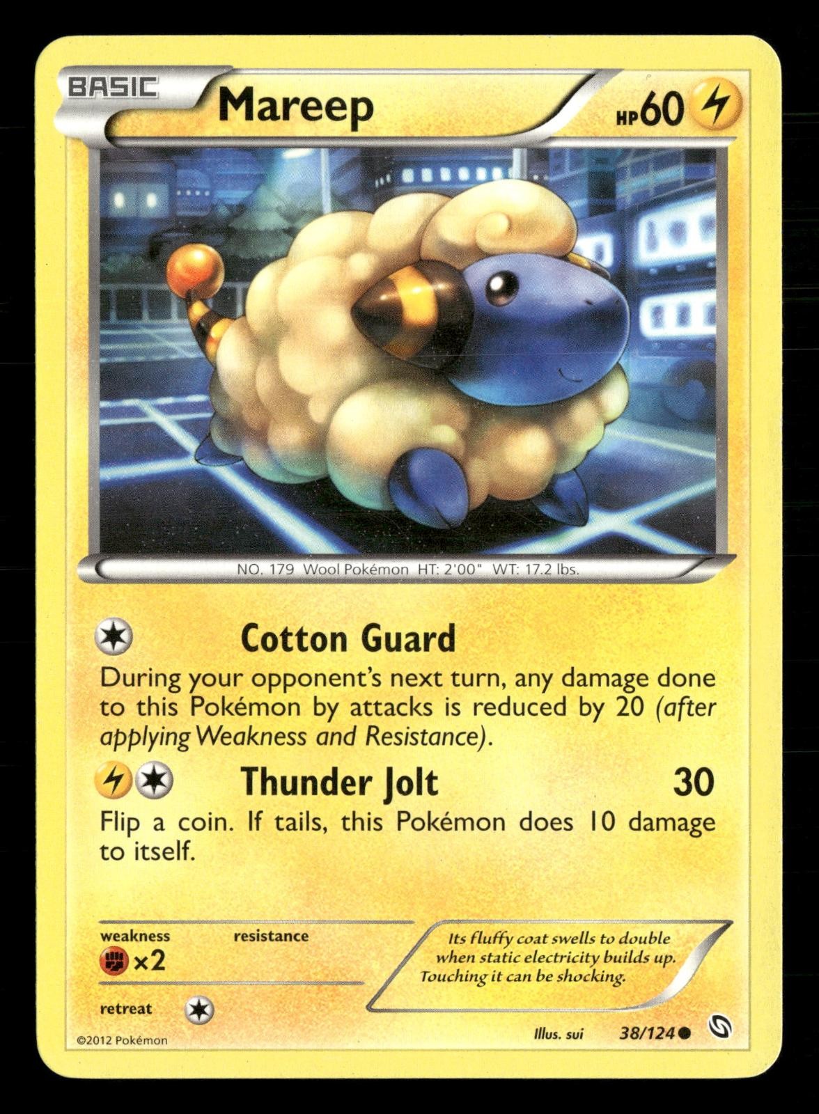 Mareep 38/124 Common Dragons Exalted Pokemon Lightly Played