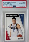2018 Panini Stickers European/Italy Luka Doncic RC, On Card Auto PSA/DNA , #428