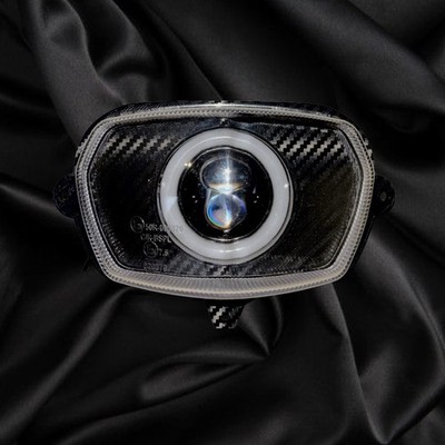 Vface Angel Eye NovaLUX Carbon Abblendlicht + LED Fernlicht Emme Garage